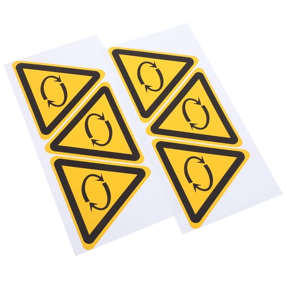 FRCOLOR 6 Pcs Safety Warning Labels Car Electrician Caution Stickers
