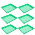 thumbnail image 1 of LABSERRON Microgreens Growing Tray Plant Germination Trays Green Plastic 6Set 11.6X9.3In, 1 of 8