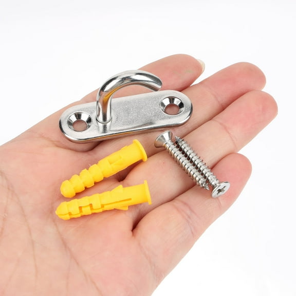 FRCOLOR  6 Pcs Stainless Steel Rings Compact Hook Practical