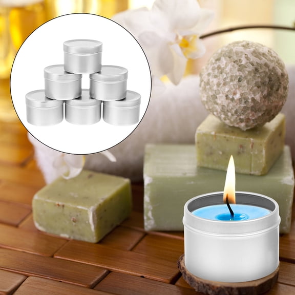 FRCOLOR 6 Pcs Storage Jars with Lids Aluminum Refillable Containers Baby