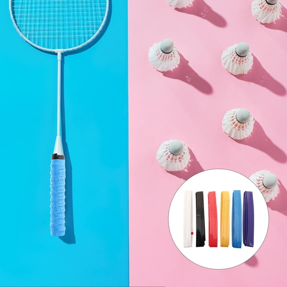 FRCOLOR  6 Pcs Sweatband Court Net Non Slip Grip for Racquet Tennis Racket Tape Staff
