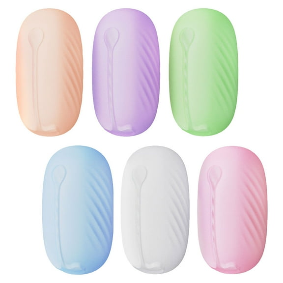 FRCOLOR 6 Pcs Tooth Brush Protector Case Foldable Travel Toothbrush