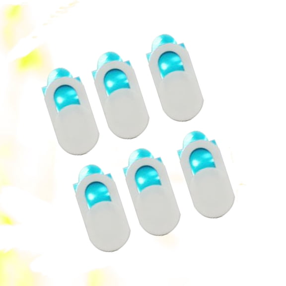 WRISTBIQUE Camera Metal Oval Webcam Cover White 6Pcs for Laptop Tablet
