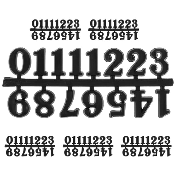 FRCOLOR 6 Sets Plastic Clock Numerals Kit Number Digital Clock Numbers Clock Number