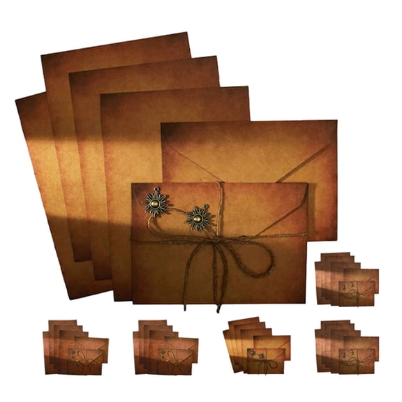 LABSERRON 6Sets Compact Wedding Envelopes Assorted Color Multi Function for Invitations and Storage