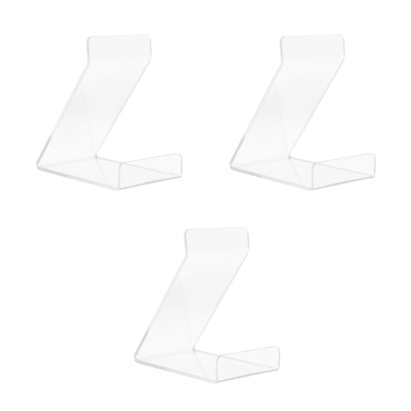 FRCOLOR 6 pcs Clear Acrylic Desk Organizer Tabletop Record Display Stand Magazine File Holder Music Album Holder for Home Office