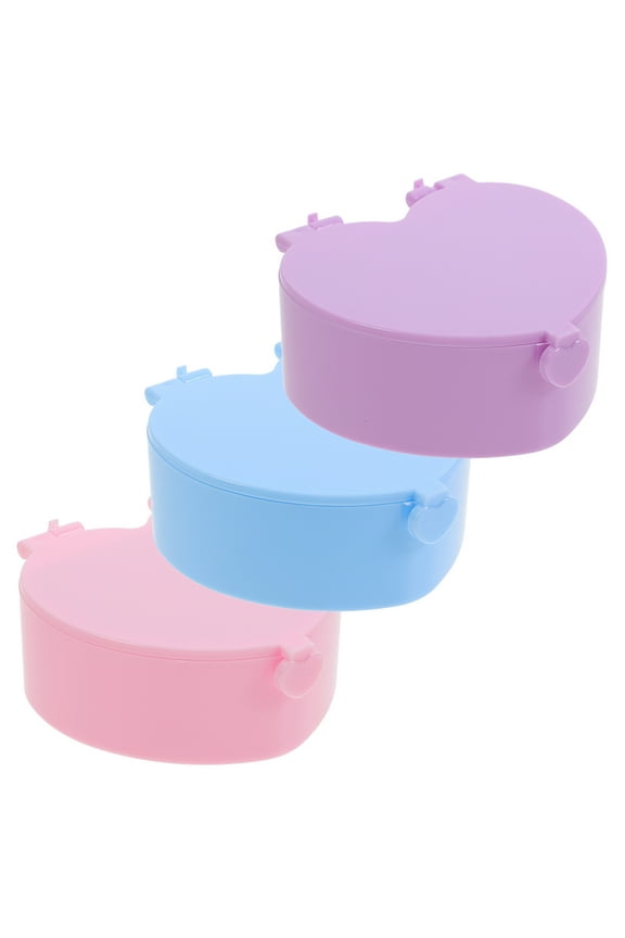 6 pcs Empty Heart Shaped Boxes Portable Travel Jewelry Organizer Jewelry Storage Box