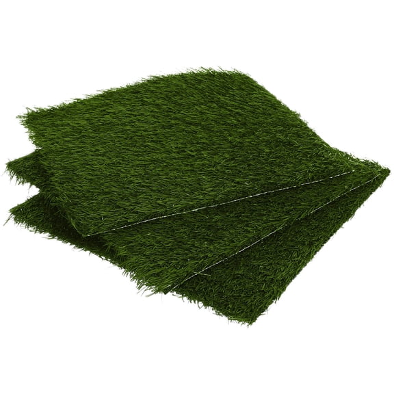 FRCOLOR Worgeous 6 Pcs Chicken Nesting Box Pads Artificial Grass Cushions for Coop Washable Fake Grass Carpet