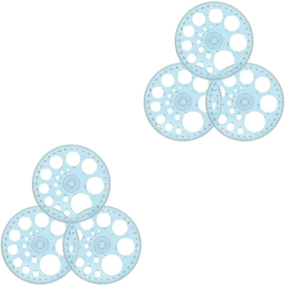 FRCOLOR 6 pcs Geometry Protractors 360 Degree Protractor Swing Arm Angle Protractor