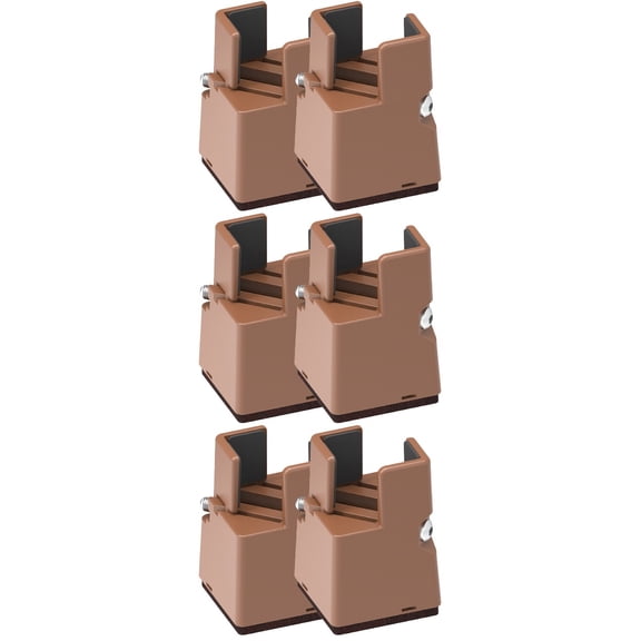 FRCOLOR 6 pcs Platform Bed Riser Bed Raising Block 22-42mm Adjustable Bed Riser Block