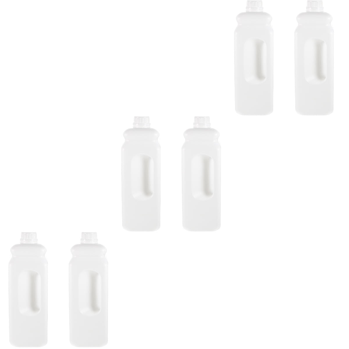 FRCOLOR 6 pcs  Reusable Storage Jug Leak-proof Water Jug Plastic Gallon Jug with Caps