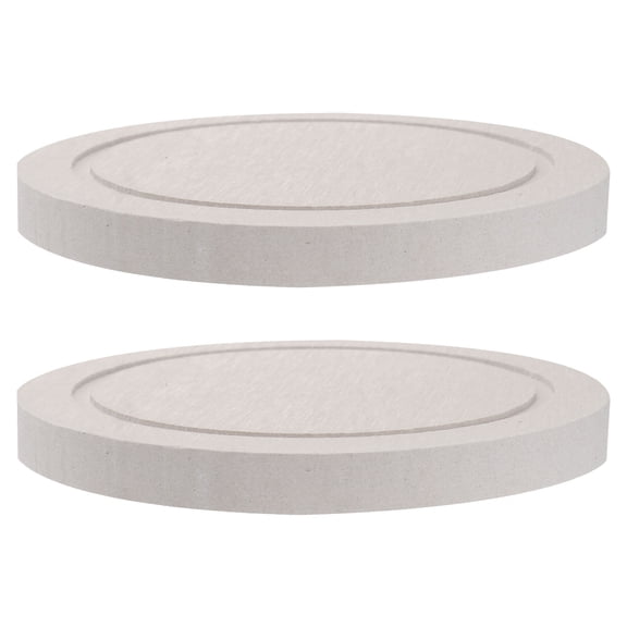 TAILTOSS Coasters Diatom Mud Light Grey for Household Dinnerware Mat 6Pcs 3.5In