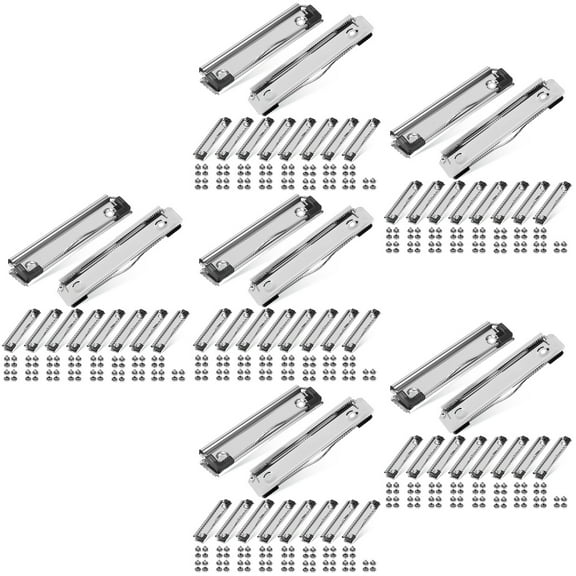 FRCOLOR 60 Pcs Clipboard Clips Mountable Clips Large Sturdy Clips with Nails for School Office Classroom