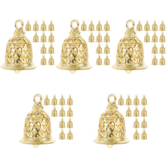 FRCOLOR 60 Pcs DIY Small Bells Charm Copper Tiny Bells Craft Making Bells Hanging Bells for Jewelry