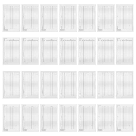 FRCOLOR 60 pcs Number Record Tools Player Score Cards Score Paper for Outdoor Sports Score Cards