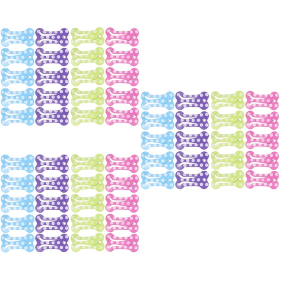 FRCOLOR 60 pcs  Pet Metal Snap Hair Clips Dogs Hair Clips Cute Candy Color Hair Clips Hair Barrettes