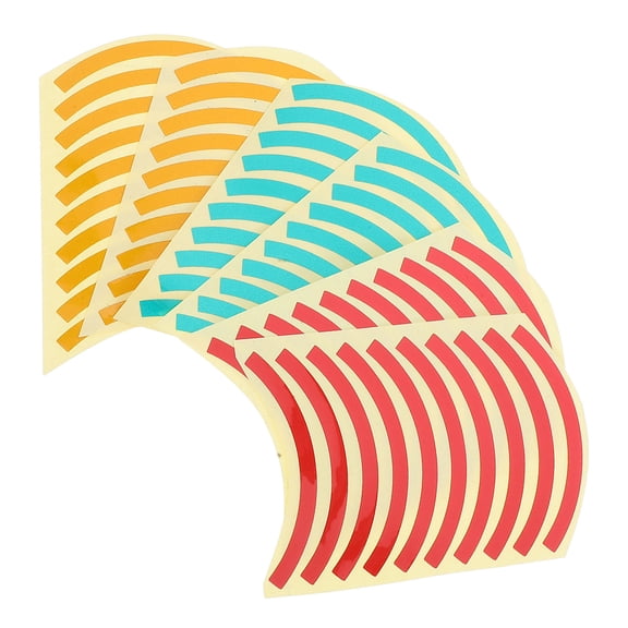 FRCOLOR 60pcs Pressure Gauge Indicator Decals Adhesive Industrial Gauge Limit Tags Color-Coded Red Yellow Green Reflective Labels for Maintenance Safety