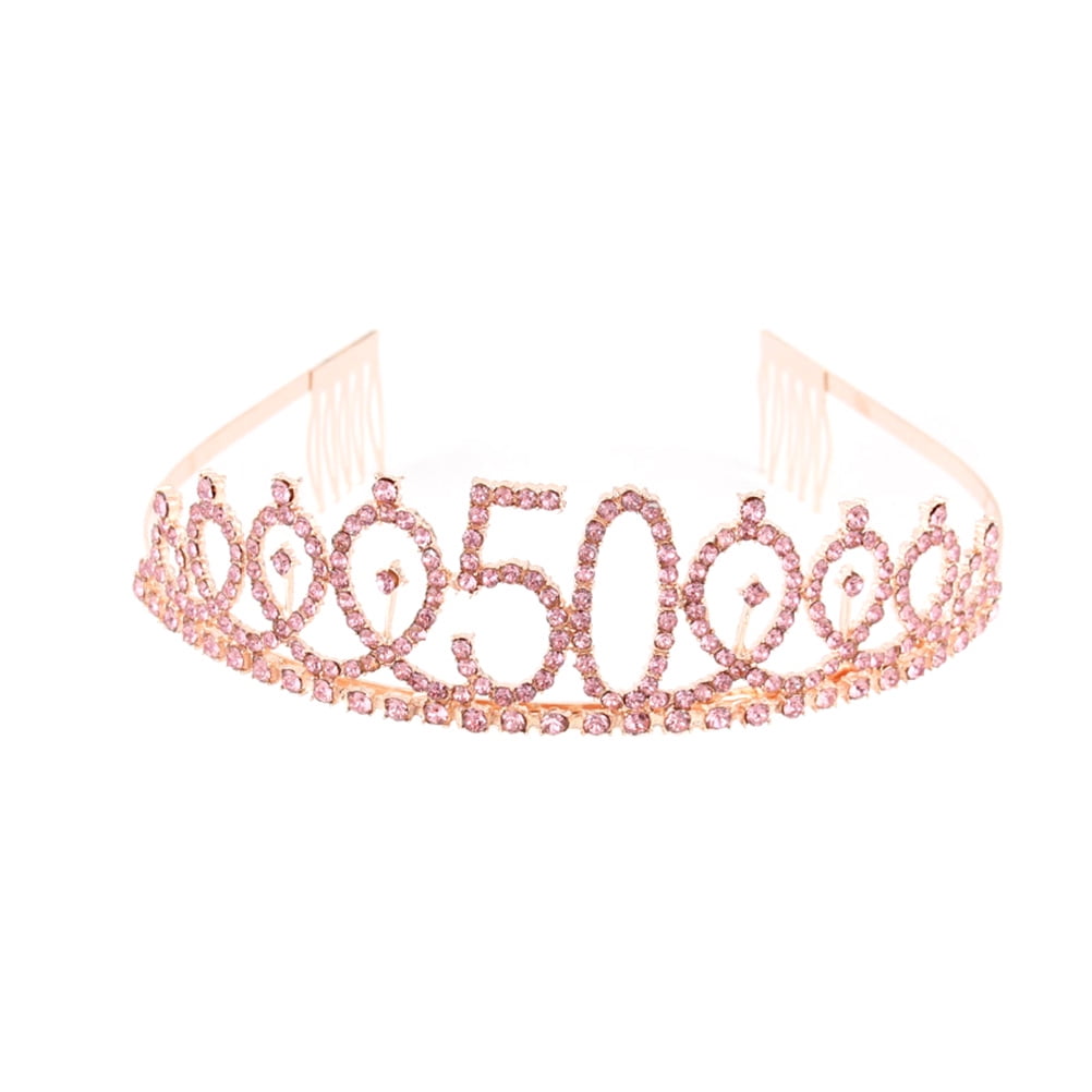 FRCOLOR 60th Birthday Tiara for Women Decorative Crown Hair Miss Size 5