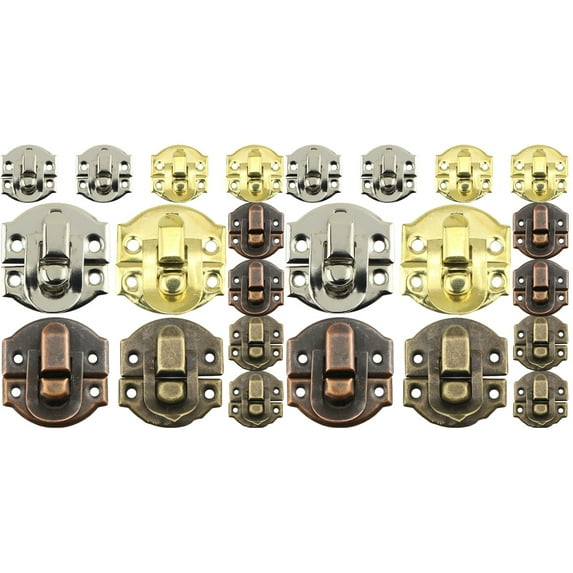 FRCOLOR 64 pcs Hasp Lock Toggle Hasp Latch Cabinet Jewelry Box Hasp Latch Accessory