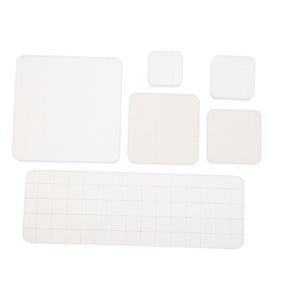 LABSERRON 6-Pack Clear Acrylic Stamping Blocks for Crafting and Clear Stamp Use
