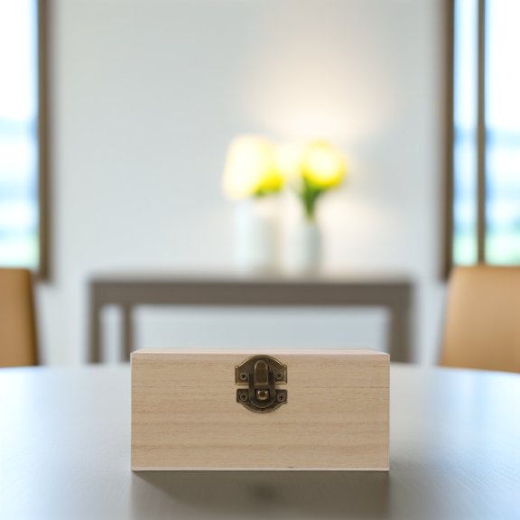 PAMINGONO Crate Box For Decoration Light Brown 6Pcs 5.5x4.1x2.6in