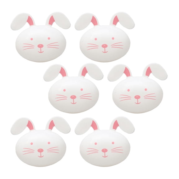FRCOLOR 6Pcs Fillable Easter Egg DIY Easter Opendable Egg Easter Party Rabbit Modeling Easter Decor