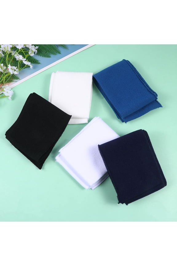 6Pcs Knitted Elastic Fabric for Crafts and Clothes Accessories Flat Stretchable Material