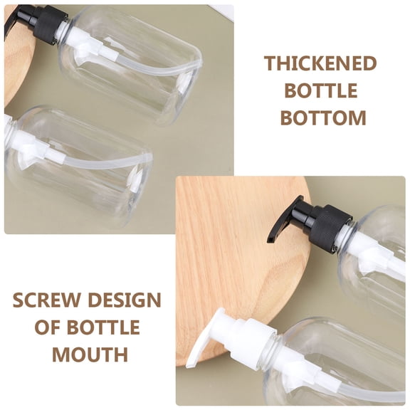 FRCOLOR 6pcs Assorted Color Plastic Pump Bottles for Storage 350ml