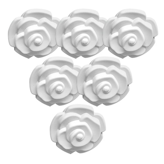 FRCOLOR 6pcs Cabinet Handle Rose Shape Drawer Pull Replacement Furniture Pull Furniture Handle