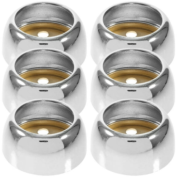 WRISTBIQUE Sturdy Stainless Steel Closet Rod Bracket for Home Use Appearance Fits Most Bedroom Styles 6 Pieces
