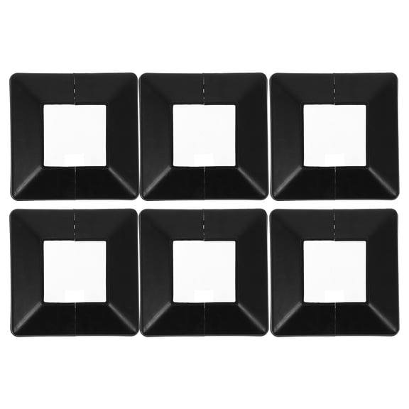 FRCOLOR 6pcs Deck Post Base Cover And Decking Post Skirt Plastic Decorative Post Caps And Fence Post Cover Cap For Outdoor Post Cap Plastic Square Post Skirt