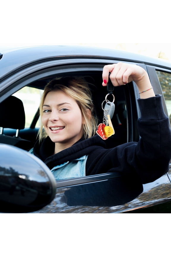 FRCOLOR 6pcs Exquisite Keychains Hanging Key Chains Delicate Softball Keychains Bag Supply