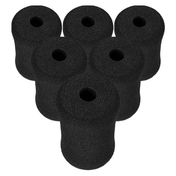 FRCOLOR 6pcs Foot Foam Pads Rollers Replacement Set Weight Bench Foam Pads for Leg Tube, Sit Ups, Leg Curl Attachment Extension