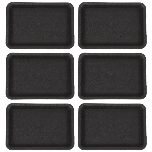 FRCOLOR 6pcs  Rectangular Planter Tray Large Flower Pot Saucer Plastic Flower Pot Tray Flower Pot Drip Tray