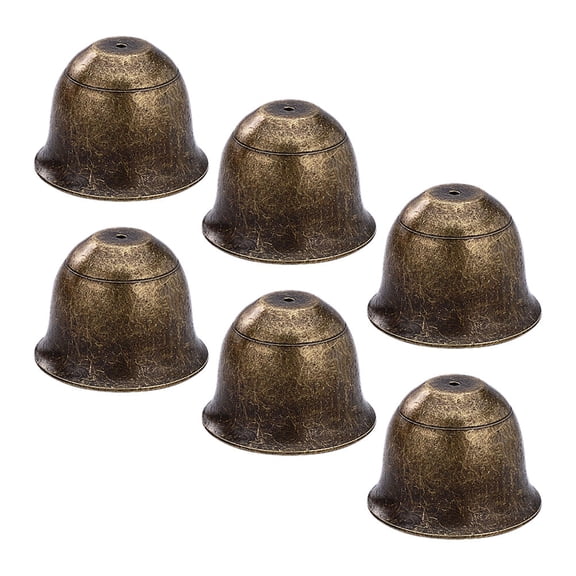 LABSERRON 6Pcs Metal Doorbell Bell Chime Bronze Decorative Hanging Bells for Door Entrance Use