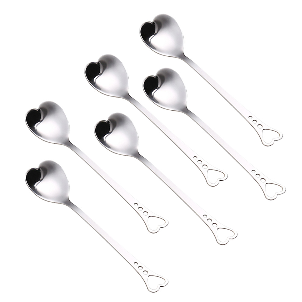 FRCOLOR Shell Shaped Espresso Spoons - 4 Pcs Stainless Steel, Sugar & Dessert Spoons For Coffee, Ice Cream