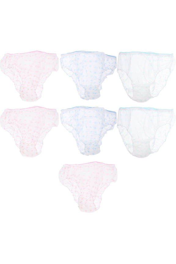 FRCOLOR 7 Pcs Underwear for Women Disposable Panties Miss Mother
