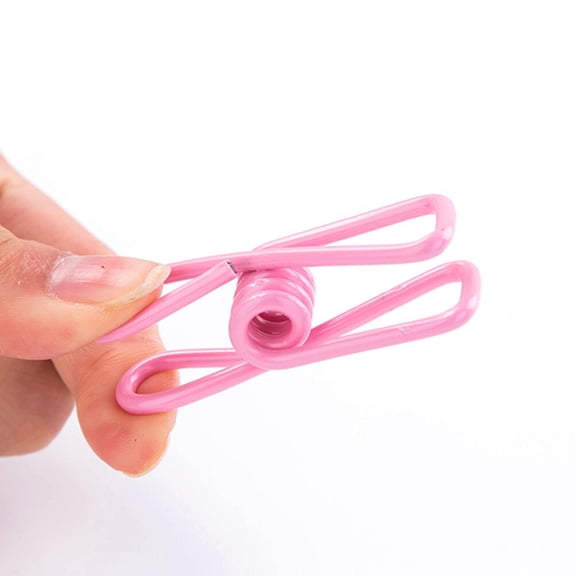 FRCOLOR 70pcs Assorted Color Metal Clothes Drying Clips Non Slip Heavy Duty for Fastening Clothes and More