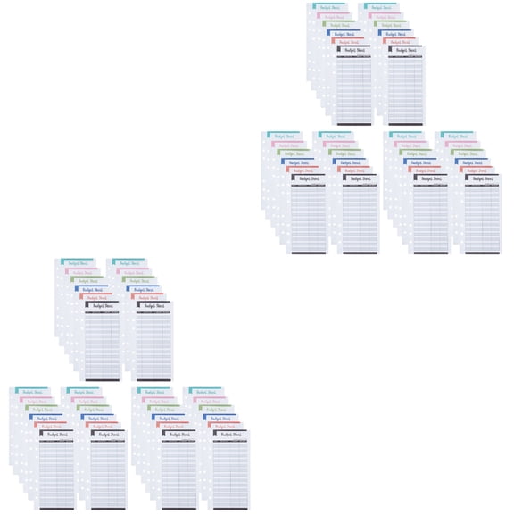 FRCOLOR 72 pcs Budget Sheets Cash Binder Refill Budget Sheets Expense Tracking Sheets