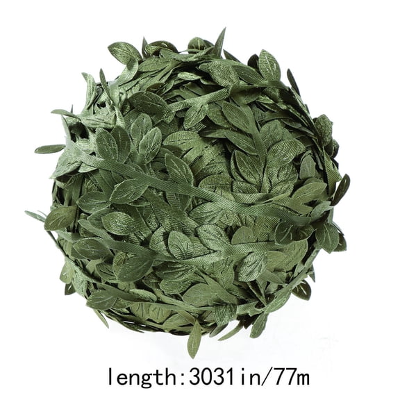 FRCOLOR 77M Artificial Leaf Vine Simulation Foliage Vines Green Leaves Rattan Fake Wreath Decorative Home Wall Garden