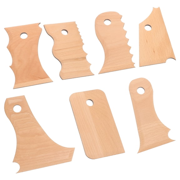 FRCOLOR 7Pcs Pottery Figurine Tool Clay Sculpting Tool Diy Carve Scraper Pottery Scraper Craft Tool