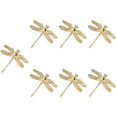 thumbnail image 1 of FRCOLOR 7pcs Vintage Cabinet Handle Dragonfly Metal Kitchen Cabinet Bar Knobs and Closet Door Drawer Handles Golden, 1 of 8