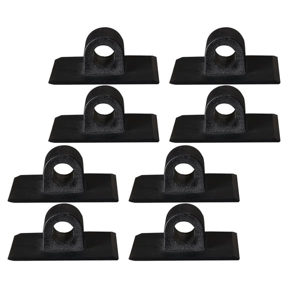 FRCOLOR  8 PCS Unique Canoe Motor Mount Bracket Mounting Outdoor Black