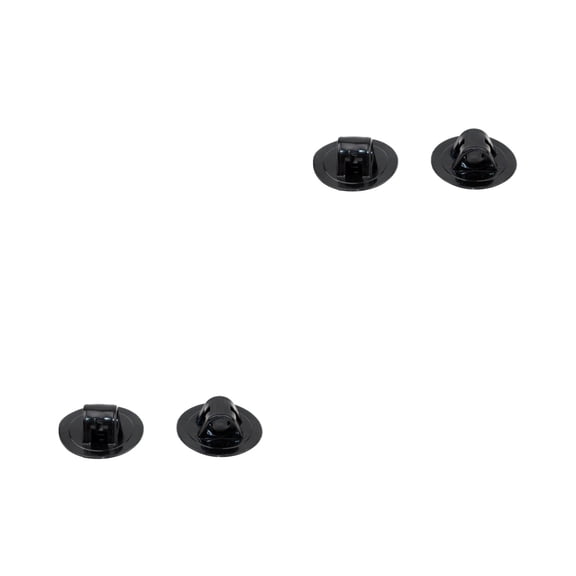 FRCOLOR 8 Pcs 7.5cm Kayak Replacement Pad Patch for Inflatable Boat Dinghy Canoe Accessories (Black)