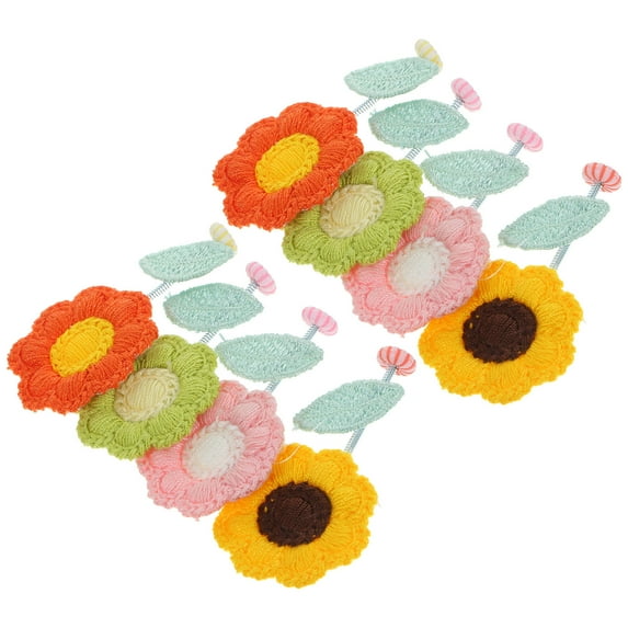 FRCOLOR  8 Pcs Car Decorations Interior Bright Color Flower