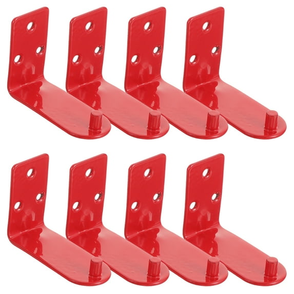 FRCOLOR 8 Pcs Fire Extinguisher Bracket Mounts Universal Red
