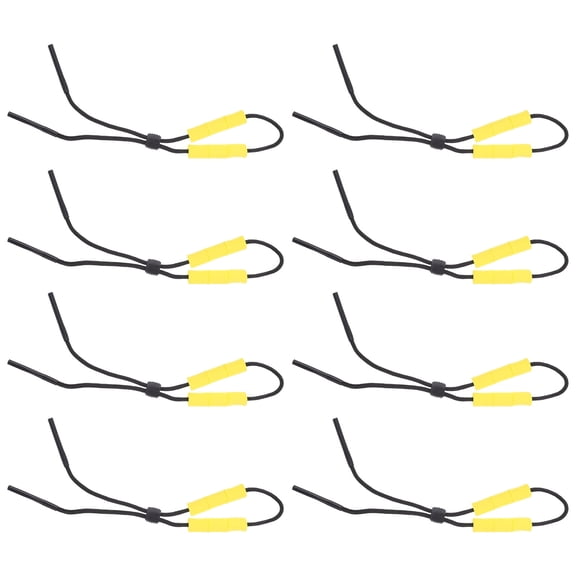 TAILTOSS Yellow Hanging Rope Glasses Straps for Swimming, Back to School Eyewear Accessories 13.4 x 1.3 Inches