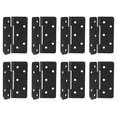 thumbnail image 1 of FRCOLOR  8 Pcs Folding Table Support Hinges Home Metal Deck Drywall Black, 1 of 8