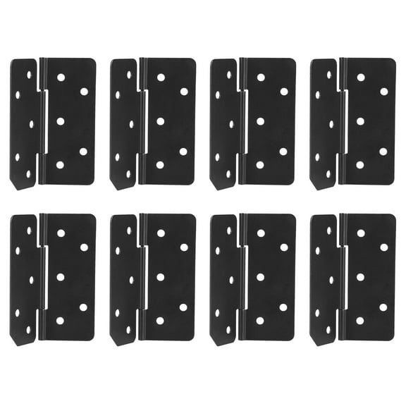 FRCOLOR  8 Pcs Folding Table Support Hinges Home Metal Deck Drywall Black