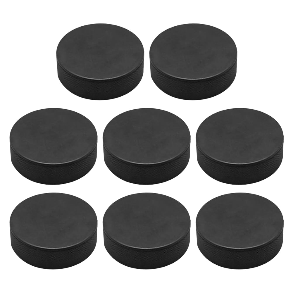 FRCOLOR  8 Pcs Hockey Training Puck Mini Street Rocking Lightweight Foam Black Pucks Child